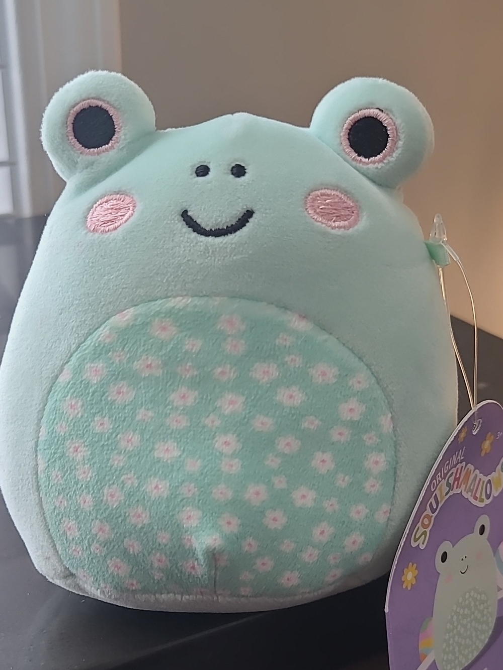 NWT Squishmallows Fritz The Frog Plush Green Pink Mini Washable Easter 2023
